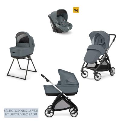 Poussette Quattro Electa Darwin Union Grey Inglésina