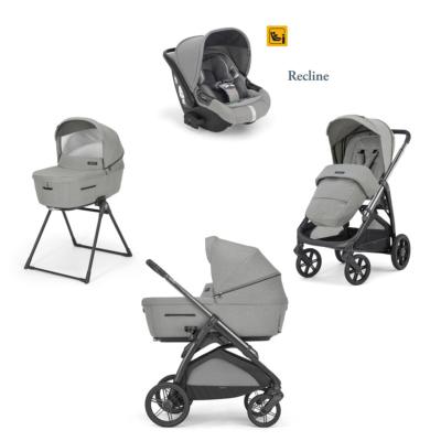 Poussette Quattro Aptica Satin Grey DARWIN RECLINE Inglésina