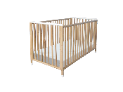 Lit Téthys Rotin Naturel Blanc 60x120 cm 