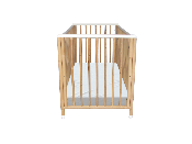 Lit Téthys Rotin Naturel Blanc 60x120 cm 