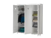 Armoire 3 Portes Vipack Amori Blanc