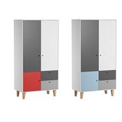 Armoire 2 portes Concept Vox Bleu