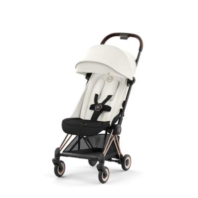 Poussette Cybex Coya Châssis Rosegold Assise Off White