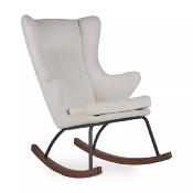 Rocking Chair adulte Deluxe Quax Creme