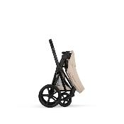Poussette Duo Priam Confort Matt Black / Cozy Beige avec Nacelle Pliable Cybex