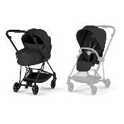 Poussette Duo Mios Confort Matt Black / Sepia Black avec Nacelle Pliable Cybex