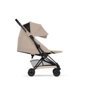 Poussette Duo Coya Confort Matt Black / Cozy Beige et nacelle pliable Cybex