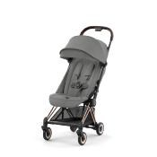 Poussette Coya Cybex Châssis Rosegold Assise Mirage Grey