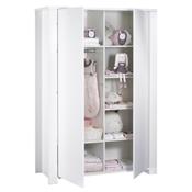 Armoire 2 portes Sauthon Loft Blanc