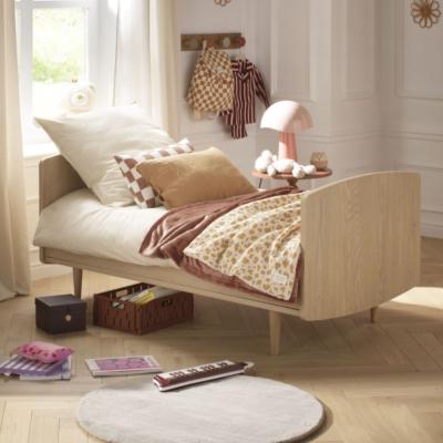 Lit bébé évolutif 70x140 - Little Big Bed en bois décor chêne vintage My Love