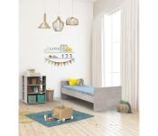 Lit combiné évolutif Sauthon Nova Gris Loft