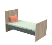 Little Big Bed 140x70 Sauthon Nova Gris Volcan