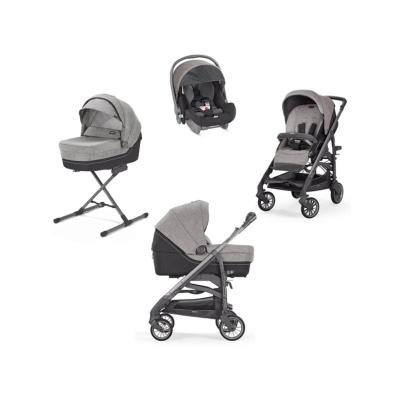Poussette Trio Trilogy Maui Grey Châssis city gris