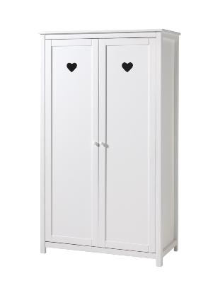 Armoire 2 Portes Vipack Amori Blanc