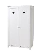 Armoire 2 Portes Vipack Amori Blanc