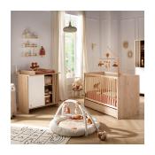 Duo Lit 120x60 + Commode + Plan à langer Sauthon Tokyo Blanc
