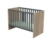 Lit bébé 120x60 Sauthon Nova Gris Volcan