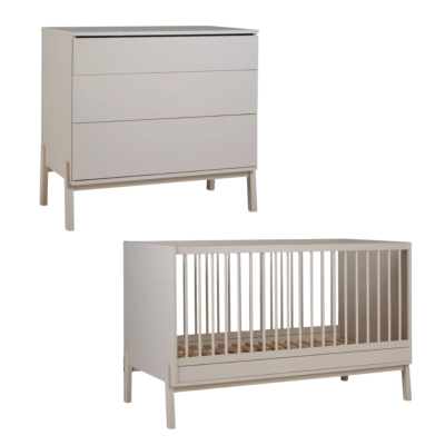 DUO LIT 140X70 + COMMODE QUAX ASHI ARGILE