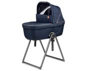 Poussette Trio Veloce + Siège auto Primo Viaggio SLK + Nacelle Culla Belvedere et support Blue Shine Peg Perego