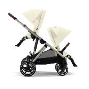 Poussette Cybex Gazelle S Seashell beige châssis taupe