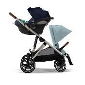 Poussette Cybex Gazelle S Stormy Blue châssis taupe