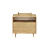 Plan à langer coulissant pour commode 2 tiroirs décor chêne vintage My Love