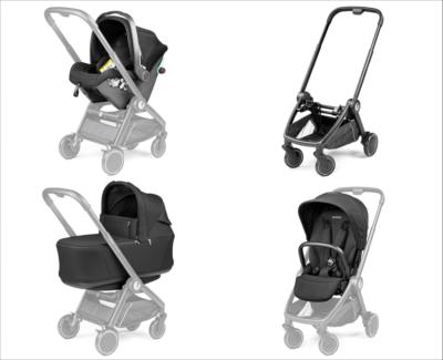 Poussette Trio Peg Perego City Loop True Black