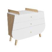 Commode Songes et Rigolades Trapze avec plan  langer Bois/Blanc