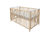 Lit Téthys Rotin Naturel Blanc 60x120 cm 