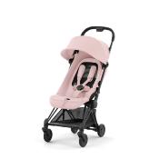 Poussette Cybex Coya Châssis Matt Black Tissus Peach Pink