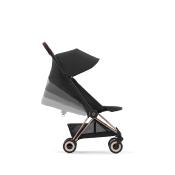 Poussette Coya Cybex Châssis Rosegold Assise Sepia Black