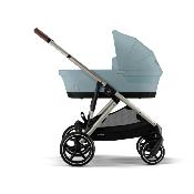 Poussette Cybex Gazelle S Stormy Blue châssis taupe