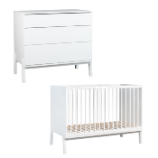DUO LIT 120X60 + COMMODE QUAX ASHI CREME