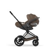 Poussette Duo Priam Confort Matt Black / Coconut Brown avec Nacelle Pliable Cybex