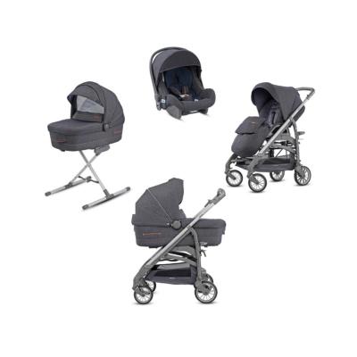 Poussette Trio Trilogy Village Denim Châssis city gris