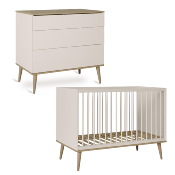DUO LIT 120X60 + COMMODE QUAX FLOW ARGILE