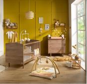 Lit 140x70 + Commode + Plan à langer Sauthon Jazzy