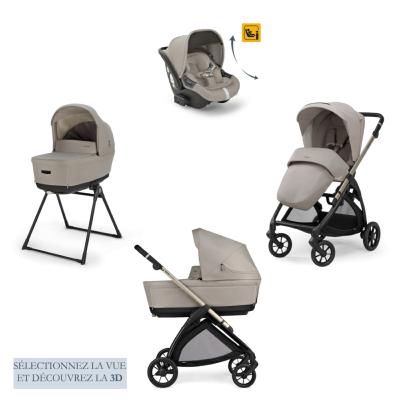 Poussette Quattro Electa Darwin Recline Battery Beige Inglésina