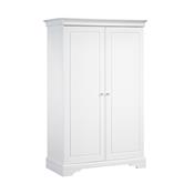 Armoire 2 Portes Sauthon Elodie blanc