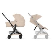 Poussette Duo Coya Confort Matt Black / Cozy Beige et nacelle pliable Cybex