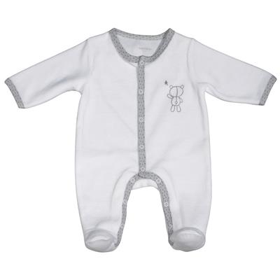 Pyjama velours Ours Sauthon Celeste 0 Mois