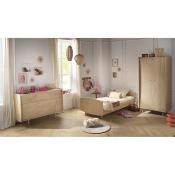 Lit junior 190x90cm en décor bois chêne vintage My Love