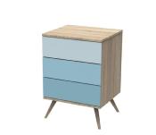 Lit combiné évolutif Sauthon Seventies bleu