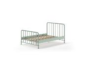 Lit 140x200 Vipack Bronxx Vert Olive Sommier Inclus