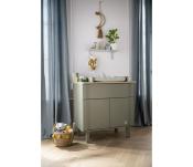 Commode 2 ptes 1 tiroir Eleonore Kaki