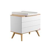 Commode 3 tiroirs Nature blanc