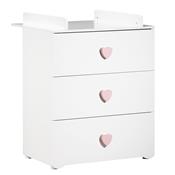 Commode à langer Sauthon New Basic Boutons boules blanches