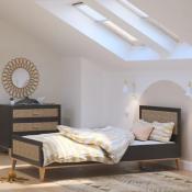 Lit Junior 90x200 Théo Nami Onyx