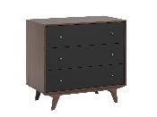 Commode 3 tiroirs Vox Mid Noir