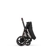 Poussette Duo E-Priam Confort Rosegold / Sepia Black avec Nacelle Pliable Cybex